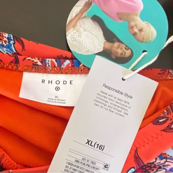 RHODE x Target Large Leafy Floral Print Hipster Coverage Bikini
Bottom Sz XL NWT - Picture 10 of 14